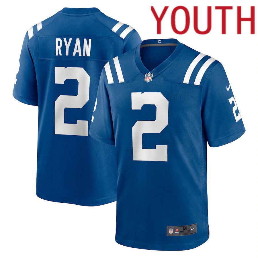 Youth Indianapolis Colts 2 Matt Ryan Nike Royal Game NFL Jersey